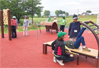 公園で健康づくり普及員養成講座写真