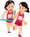 女子駅伝イラスト