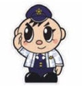 門司警察署からのお願い「巡回連絡にご協力を!」イラスト