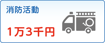 消防活動　1万3千円