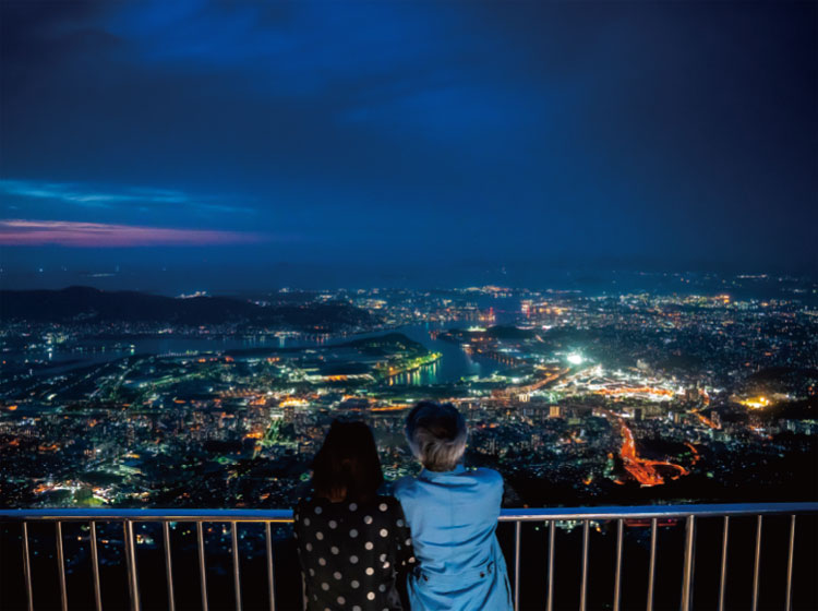 皿倉山からの夜景写真