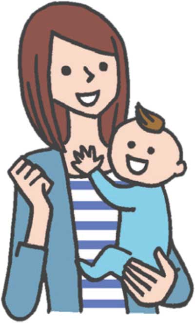 親子イラスト