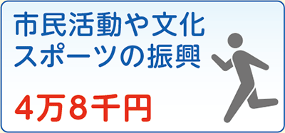 市民活動や文化スポーツの振興　4万8千円