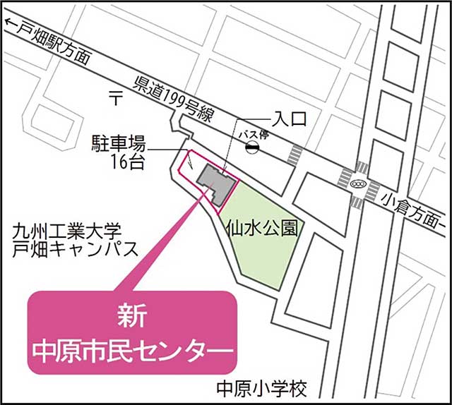 中原市民センター地図