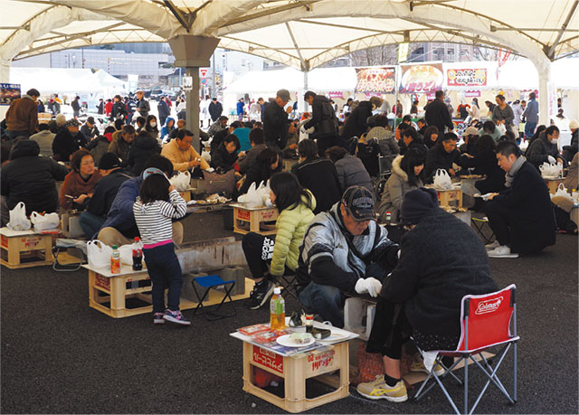 かき焼き祭り写真