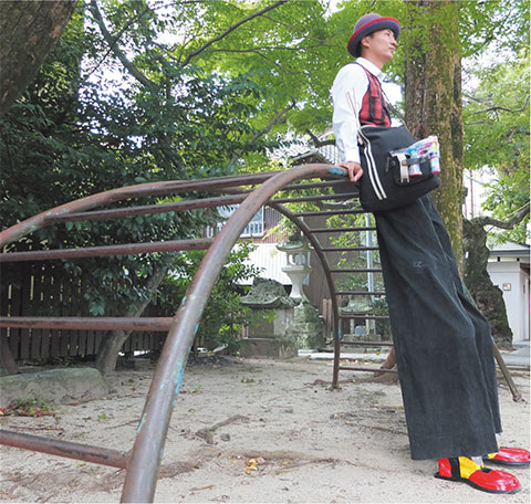 大道芸人フーミン写真