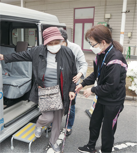 福祉有償運送利用の様子写真