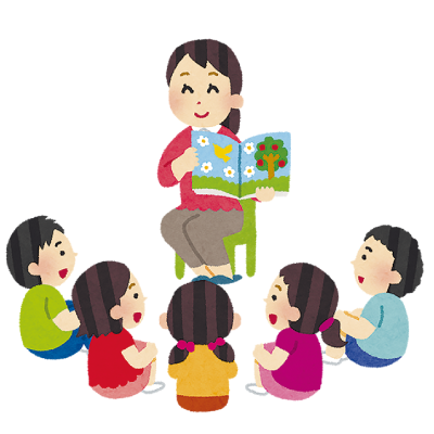 5月の図書館だよりのイラスト