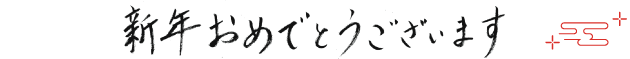新年おめでとうございます