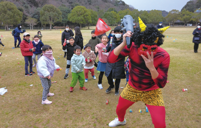 山田緑地節分まつり写真