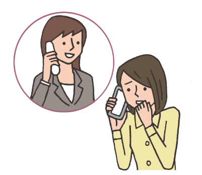 女性の権利ホットラインイラスト