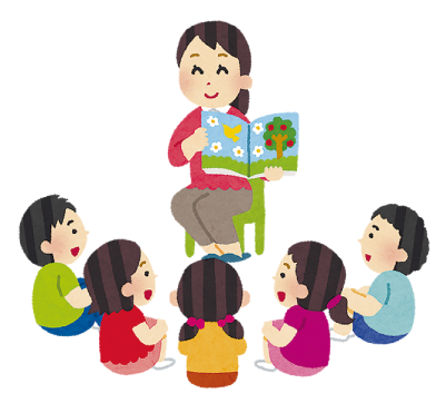 7月の図書館だよりのイラスト
