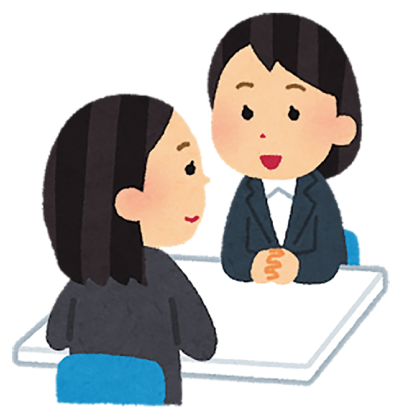 福岡県ママと女性の就業支援センターの出張相談のイラスト