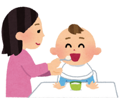 離乳食教室のイラスト