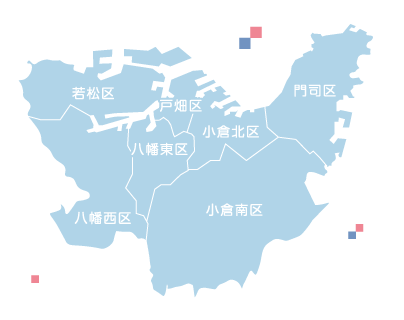 北九州市の地図
