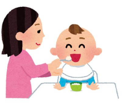 育児中のイラスト