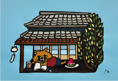 切り絵クリエイターKENの夏休み原画展の画像