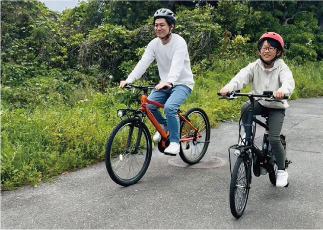 若松北海岸で電動自転車を貸し出していますの写真