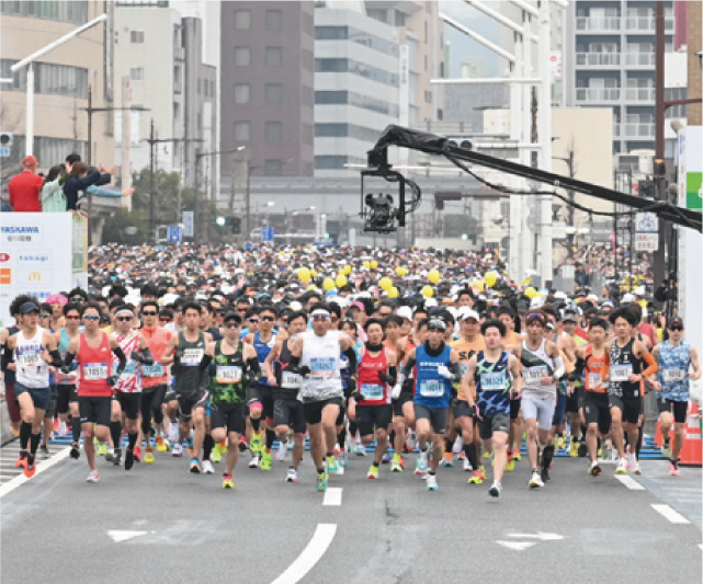 北九州マラソンの様子