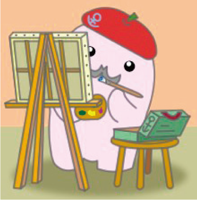 作品を募集の美術公募展のイラスト