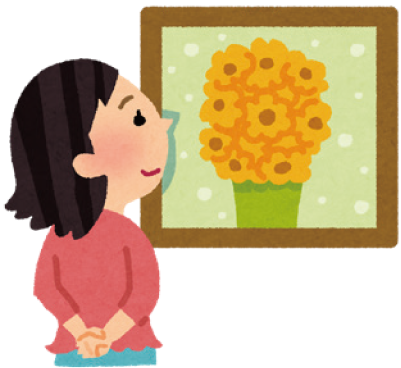 戸畑区美術展の作品を募集のイラスト
