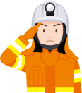 消防士のイラスト
