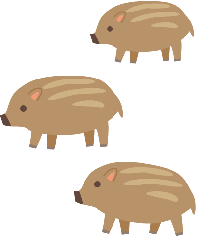 イノシシのいらすと
