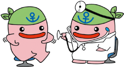 忙しい時、元気な時こそ健診受診を！のイラスト