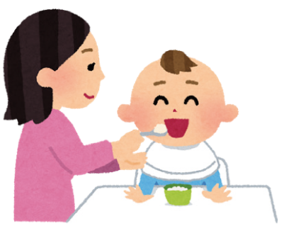 離乳食教室のイラスト