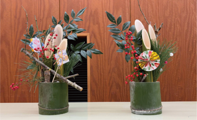 竹を学ぼう・竹で遊ぼう「ミニ門松づくり」の写真