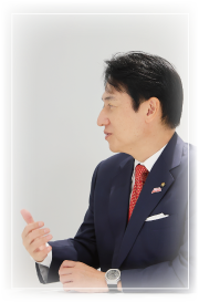 対談時の北九州市長の画像