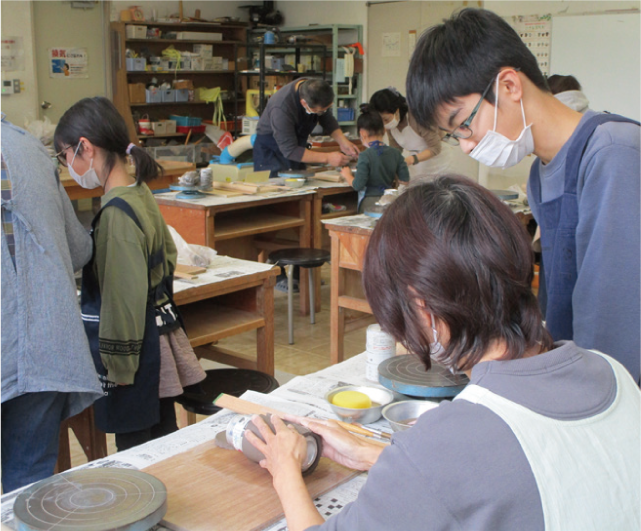 陶芸教室の様子