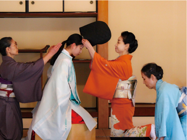 小笠原流 加冠の儀の様子