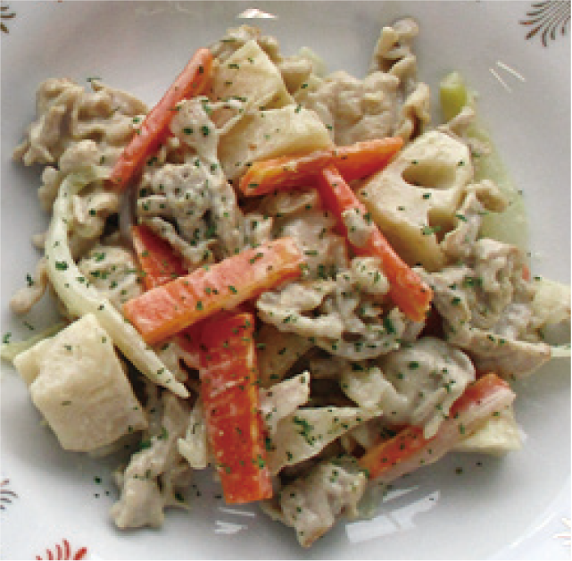 豚肉のクリーム煮の写真