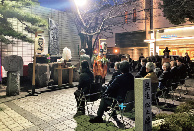 「無法松之碑」碑前祭の写真