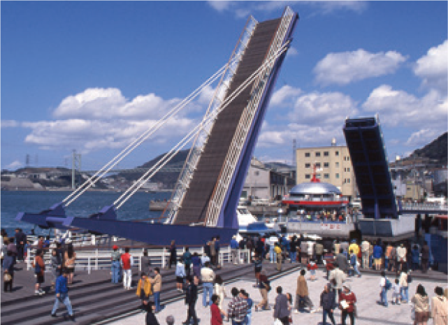 当時の門司港レトロの様子