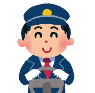 タクシードライバーのイラスト