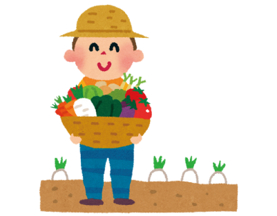 農作業体験のイラスト