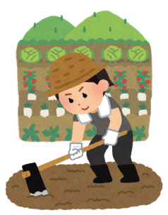 農作業体験のイラスト