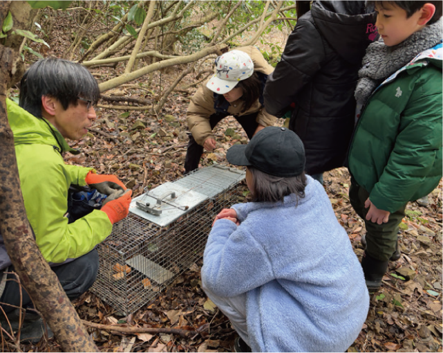 特定外来生物アライグマ防除講座の写真