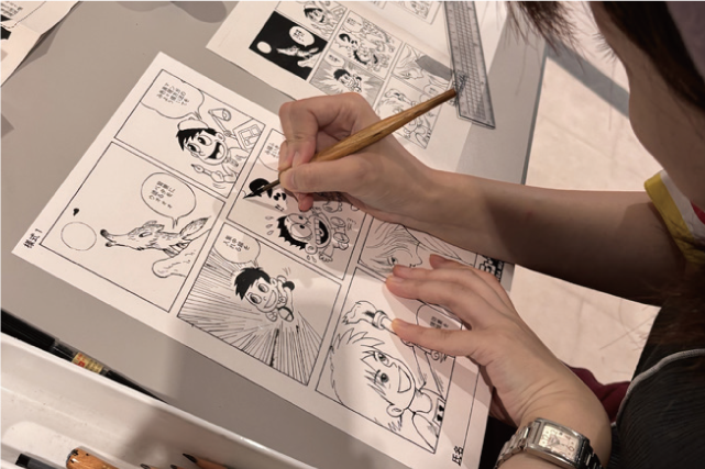 漫画体験の写真