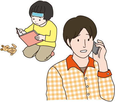 相談するイラスト