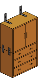 タンス・本棚のイラスト