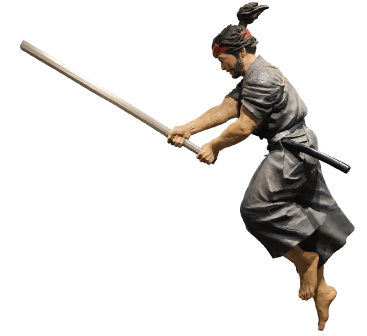 宮本武蔵のフィギュアの画像