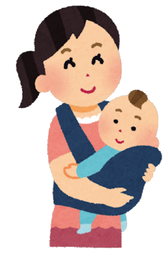 母子のイラスト