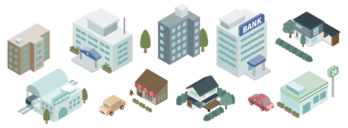 地域の力のイメージイラスト