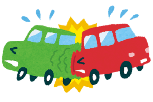 交通事故のイラスト