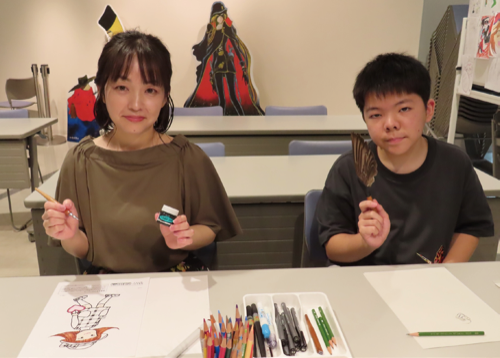 漫画体験の様子