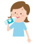こまめな水分補給のイラスト