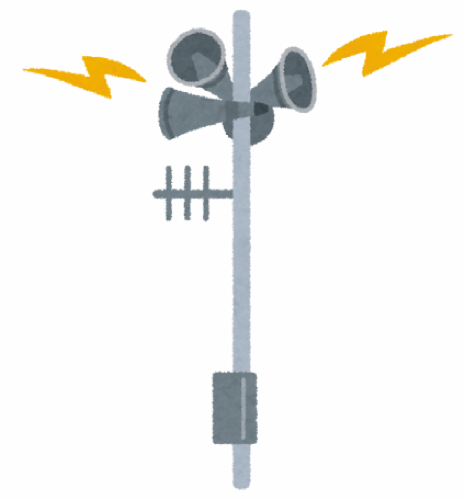 防災スピーカーのイラスト